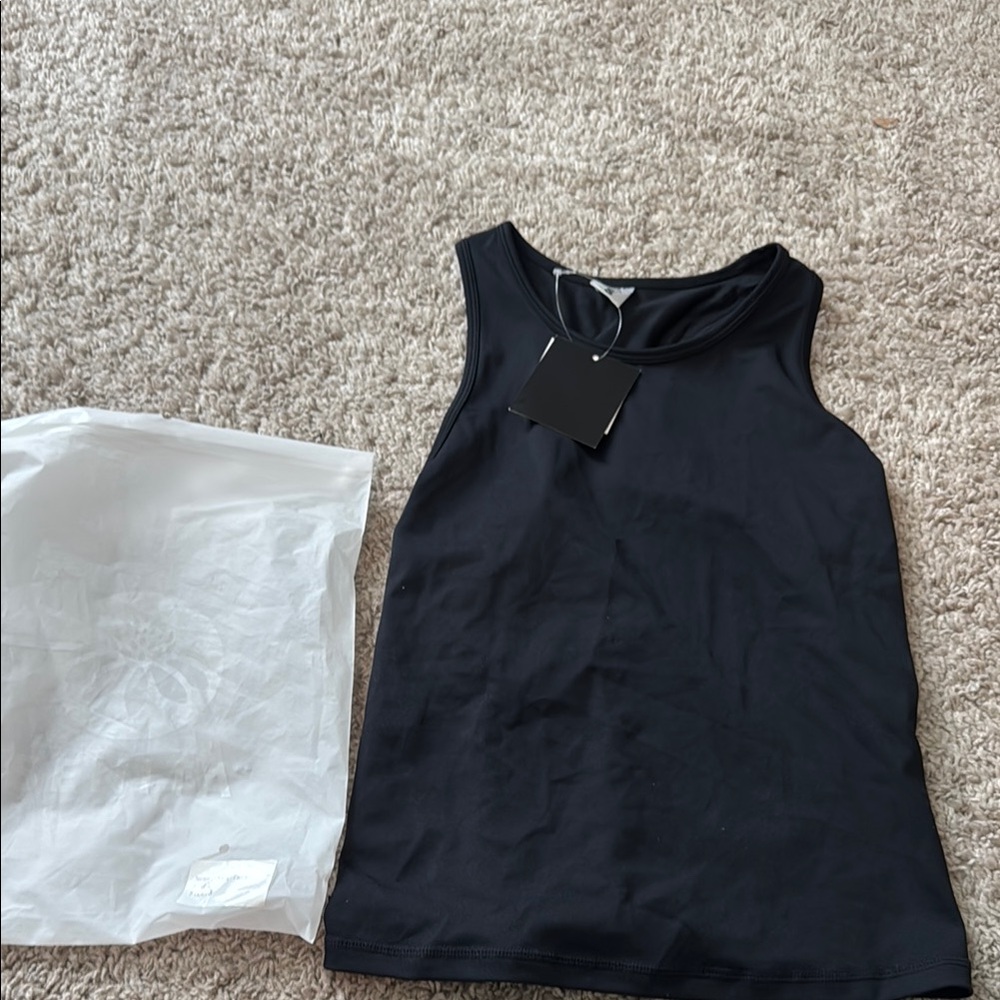 Senita Athletics Black Tank Top